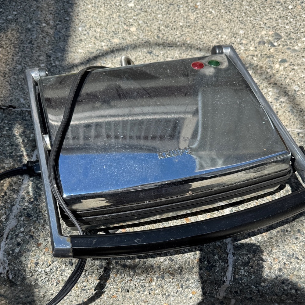 Krups Silver Panini Press